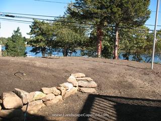 Natural Stone Retaining Wall, Ryders Cove, North Chatham