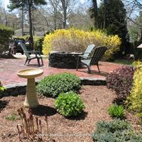 Click to view album: Red Brick Patio with a Fire Pit