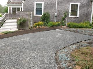 Stone Driveway with Steel Edging