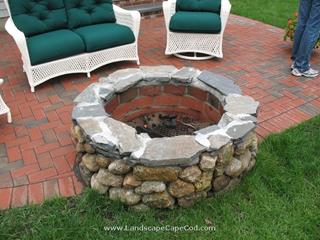 Thinking of having a backyard party, but don't have a good outdoor space where guests can congregate? Then have M. L. Enterprises build a patio—complete with a handsome fire-pit! 
