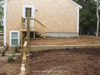 Timber Retaining Walls and Raised Planting Beds