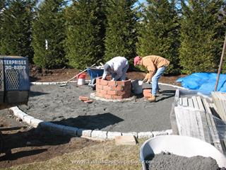 Firepit Construction in Chatham