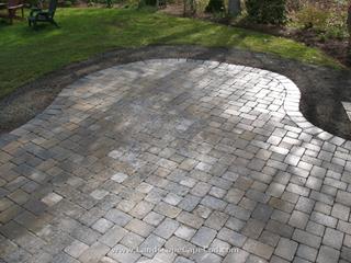 Paver patio construction in Orleans